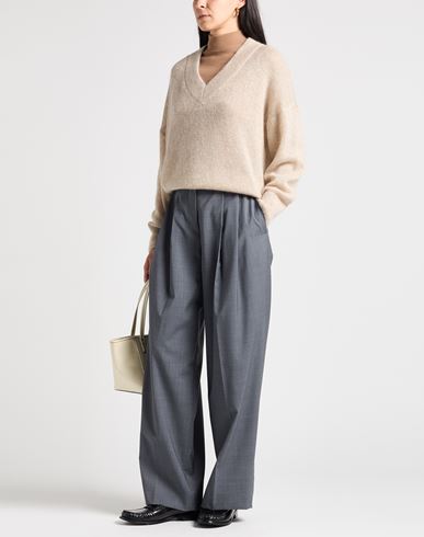 Woman Sweater Sand Size 3XL Mohair wool, Polyamide, Wool, Metallic fiber