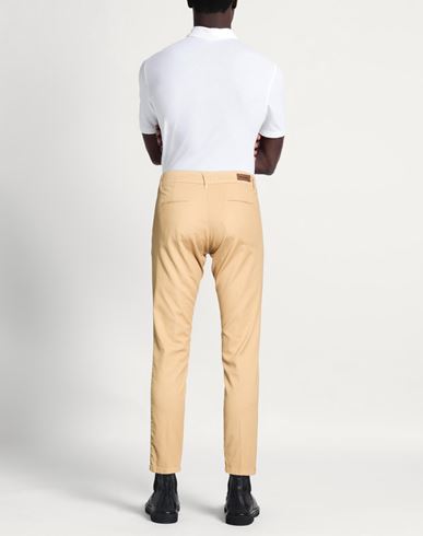 Man Pants Camel Size 40 Cotton, Elastane