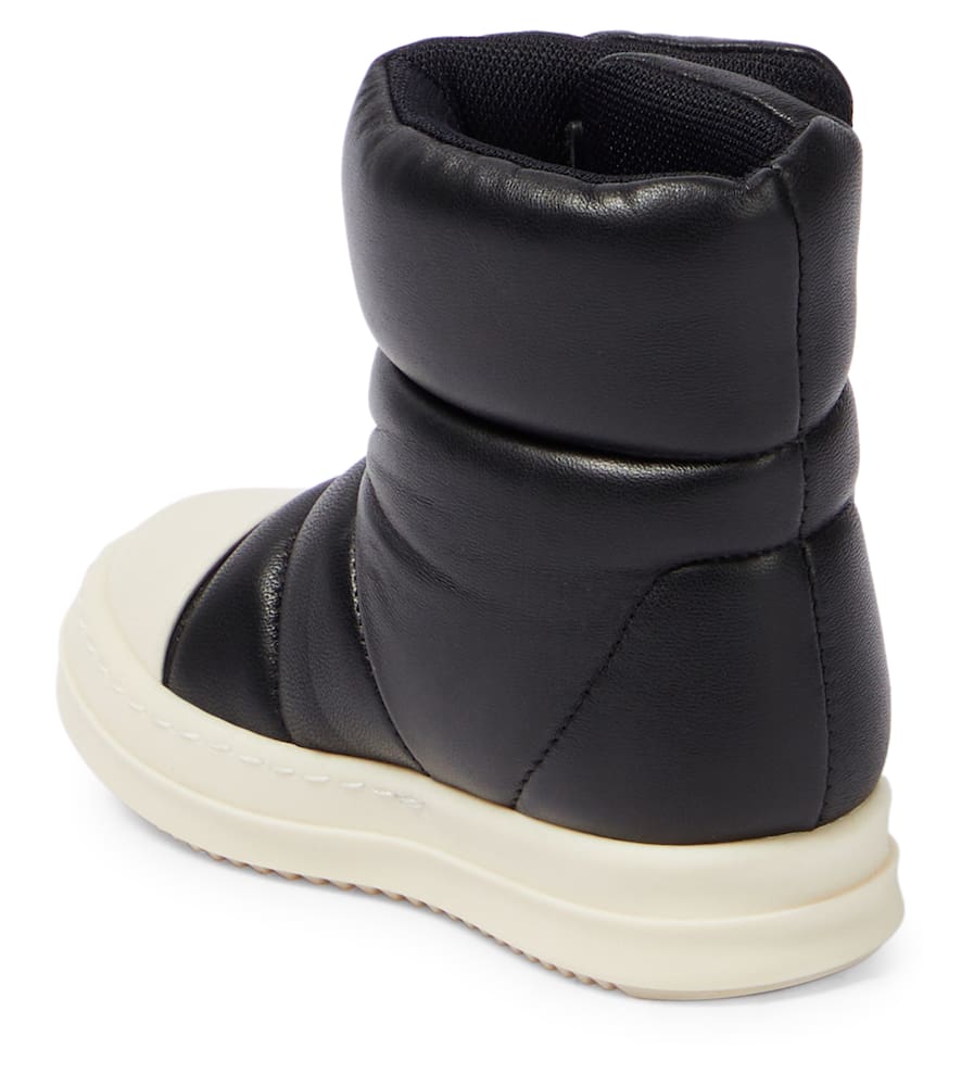 Rick Owens Kids Baby Puffer leather boots