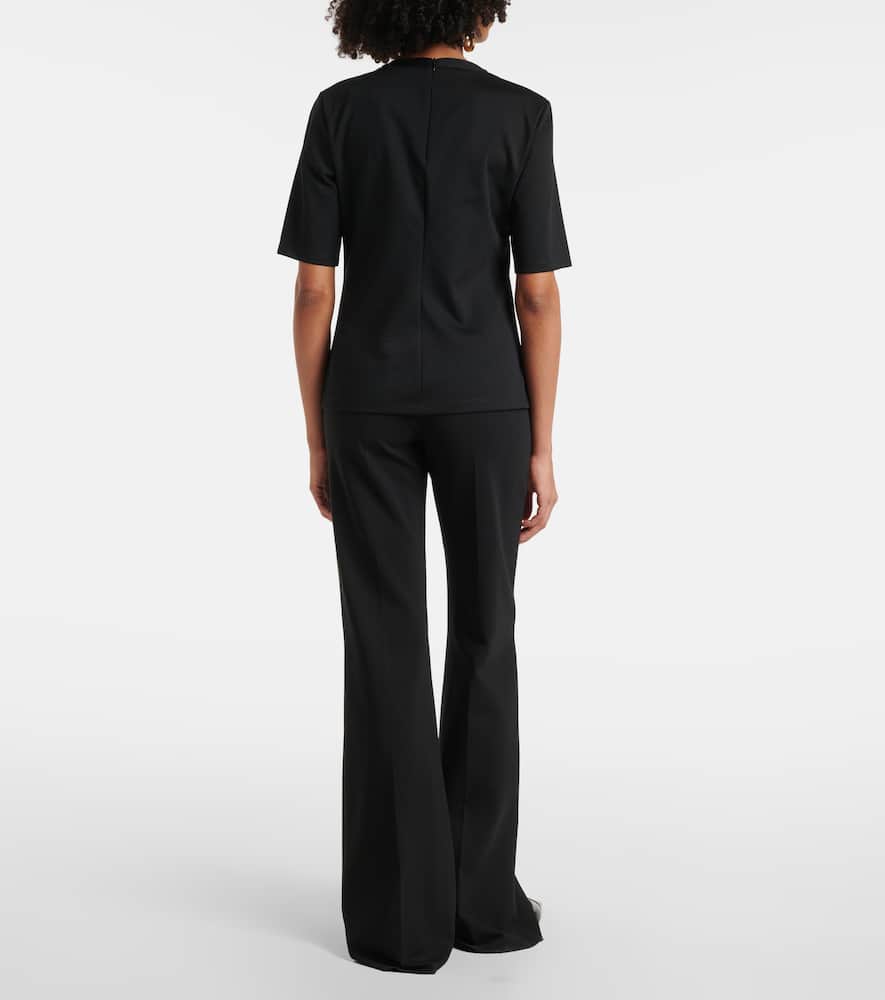 Peter embroidered wool T-shirt