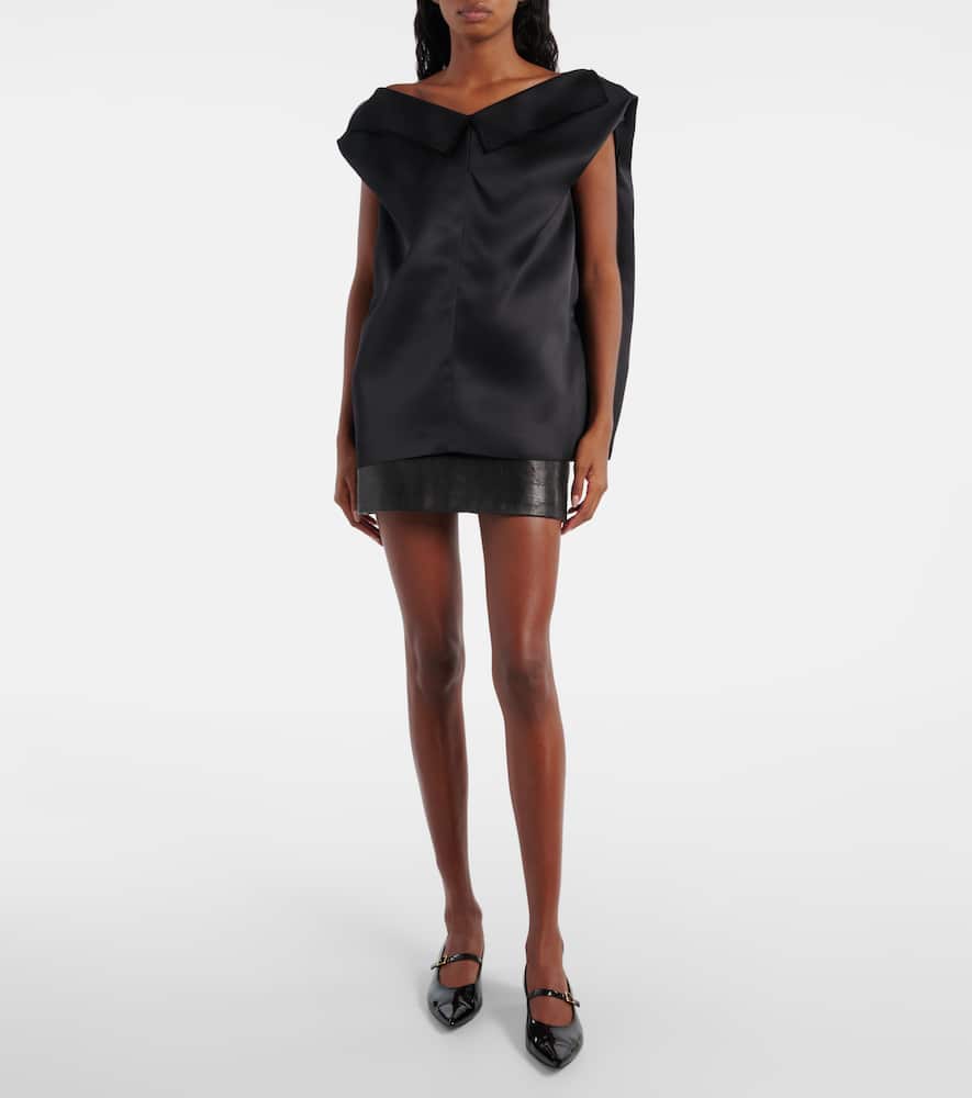 Khaite Selly off-shoulder silk gazar top
