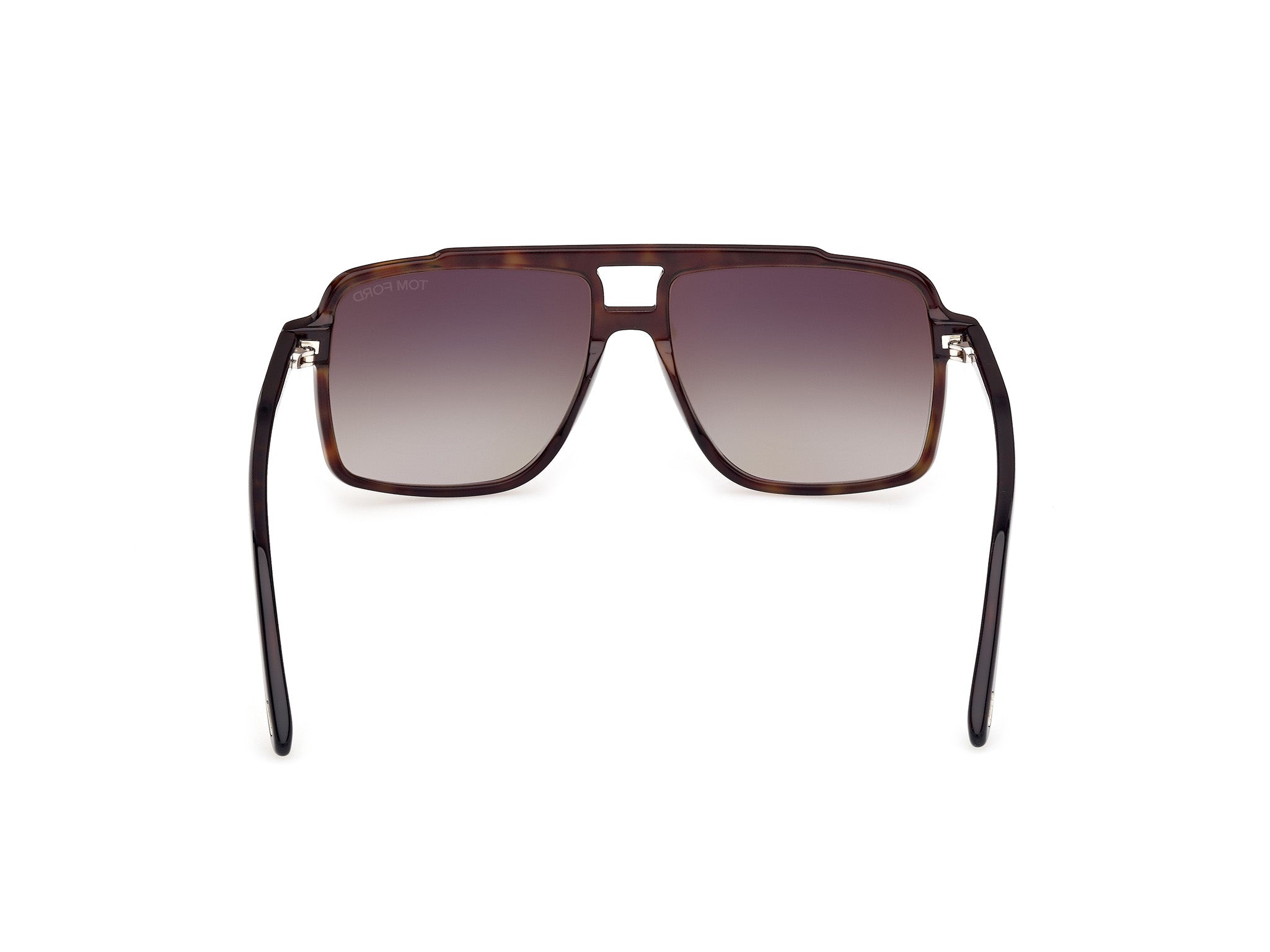 TOM FORD Man TOM FORD FT1177 KEMP 52B Sunglasses Acetate Havana Grigio Squared Normal Sfumato