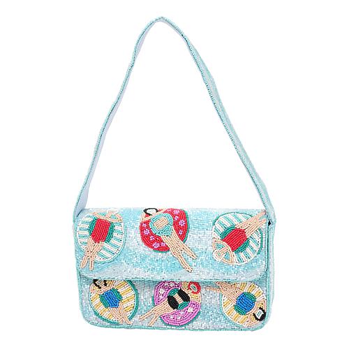San Tropez Glass Beaded Shoulder Bag