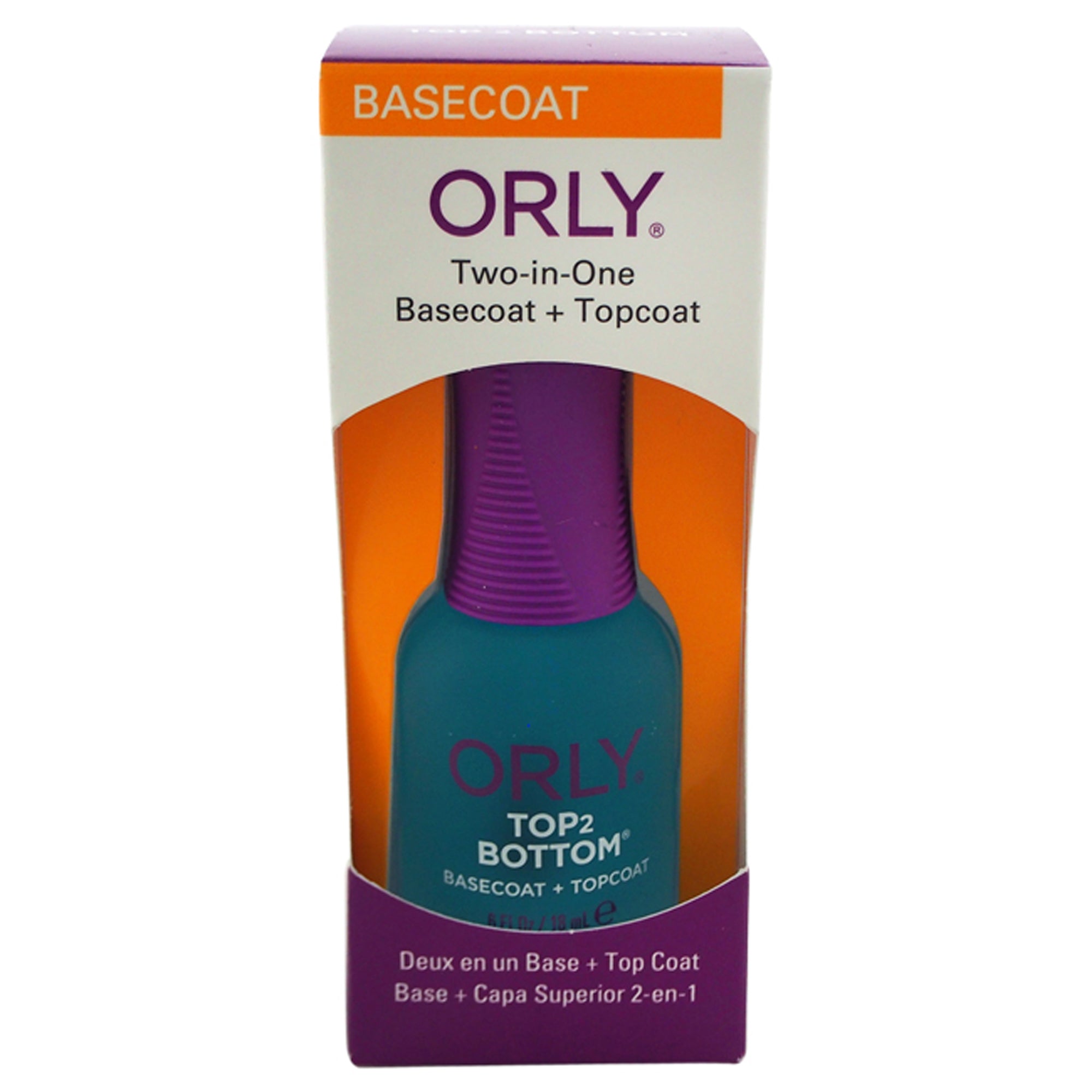 Top 2 Bottom Basecoat Plus Topcoat by for Women - 0.6 oz Nail Polish