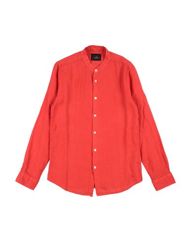 Kid Boy Shirt Tomato red Size 12 Linen