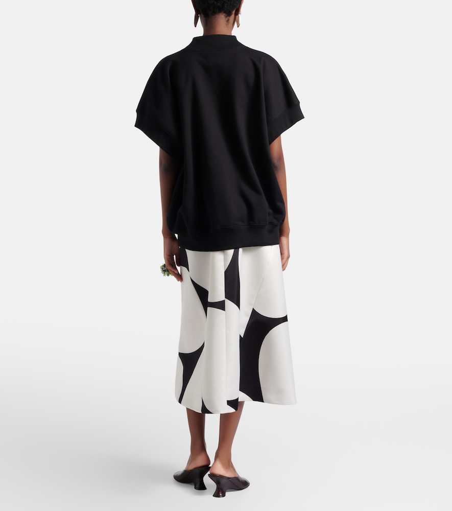 Printed midi skirt