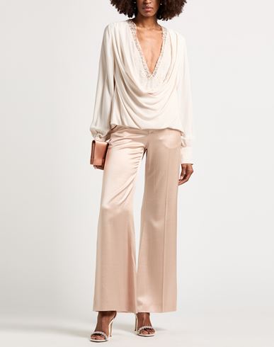 Woman Top Cream Size 10 Viscose