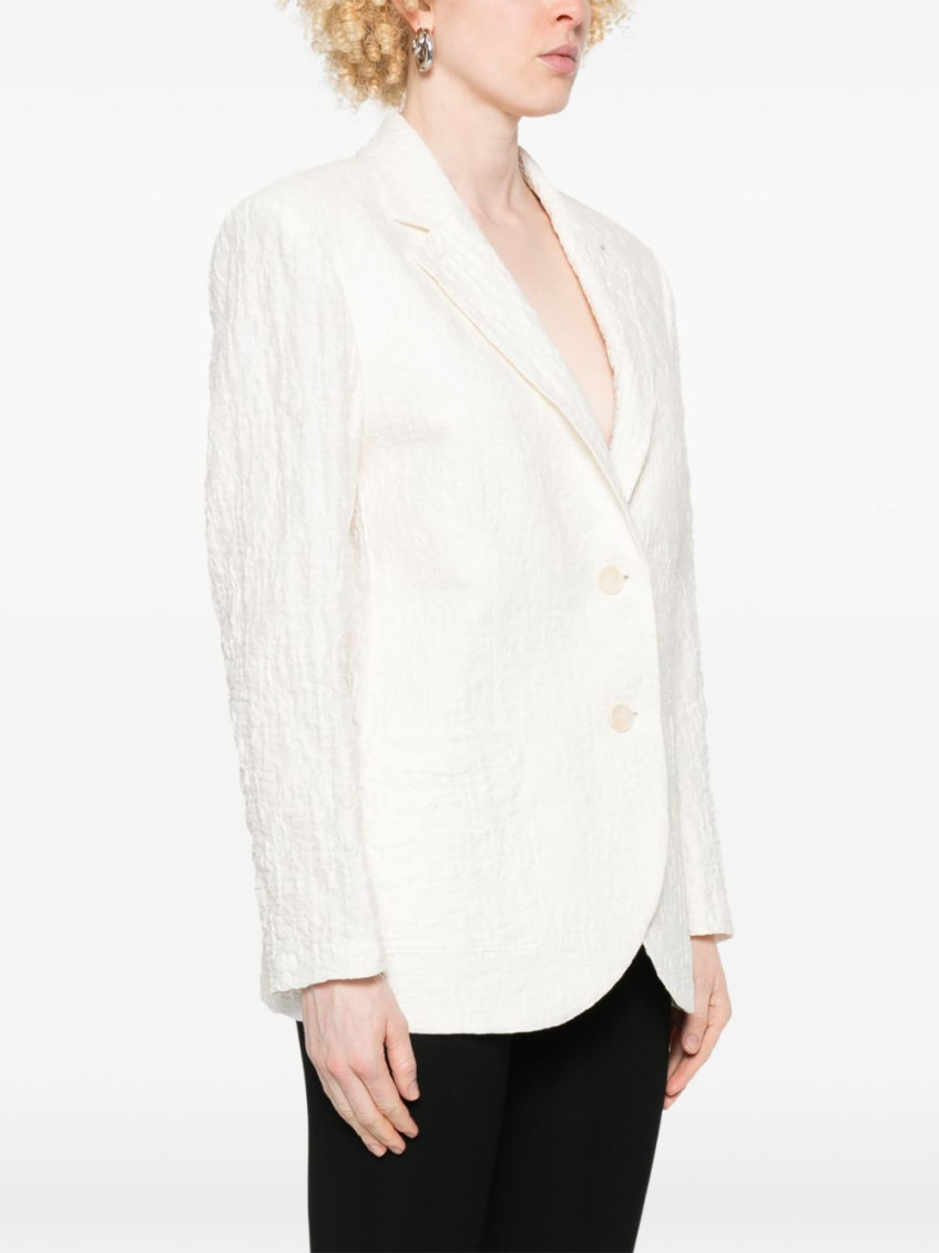 HARRIS WHARF LONDON- Cotton Blend Blazer Jacket