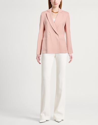Woman Blazer Light pink Size 10 Viscose, Polyamide, Elastane