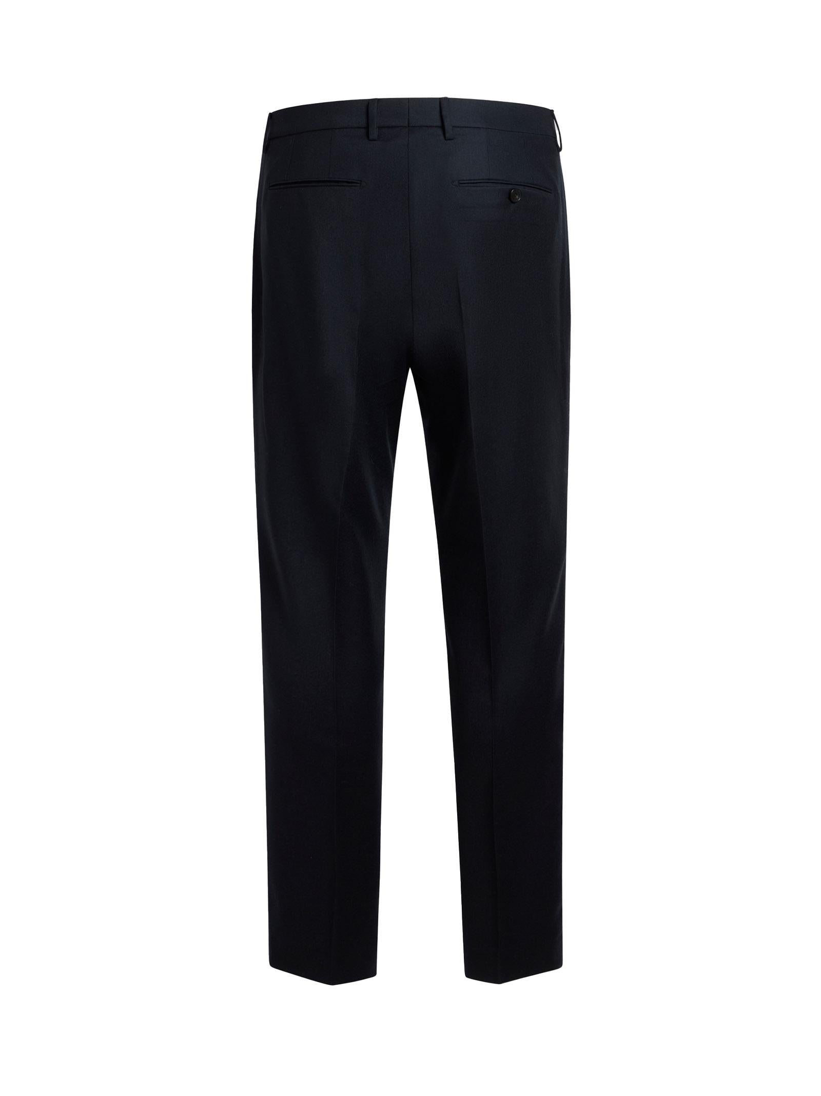 Wool Trousers — Navy