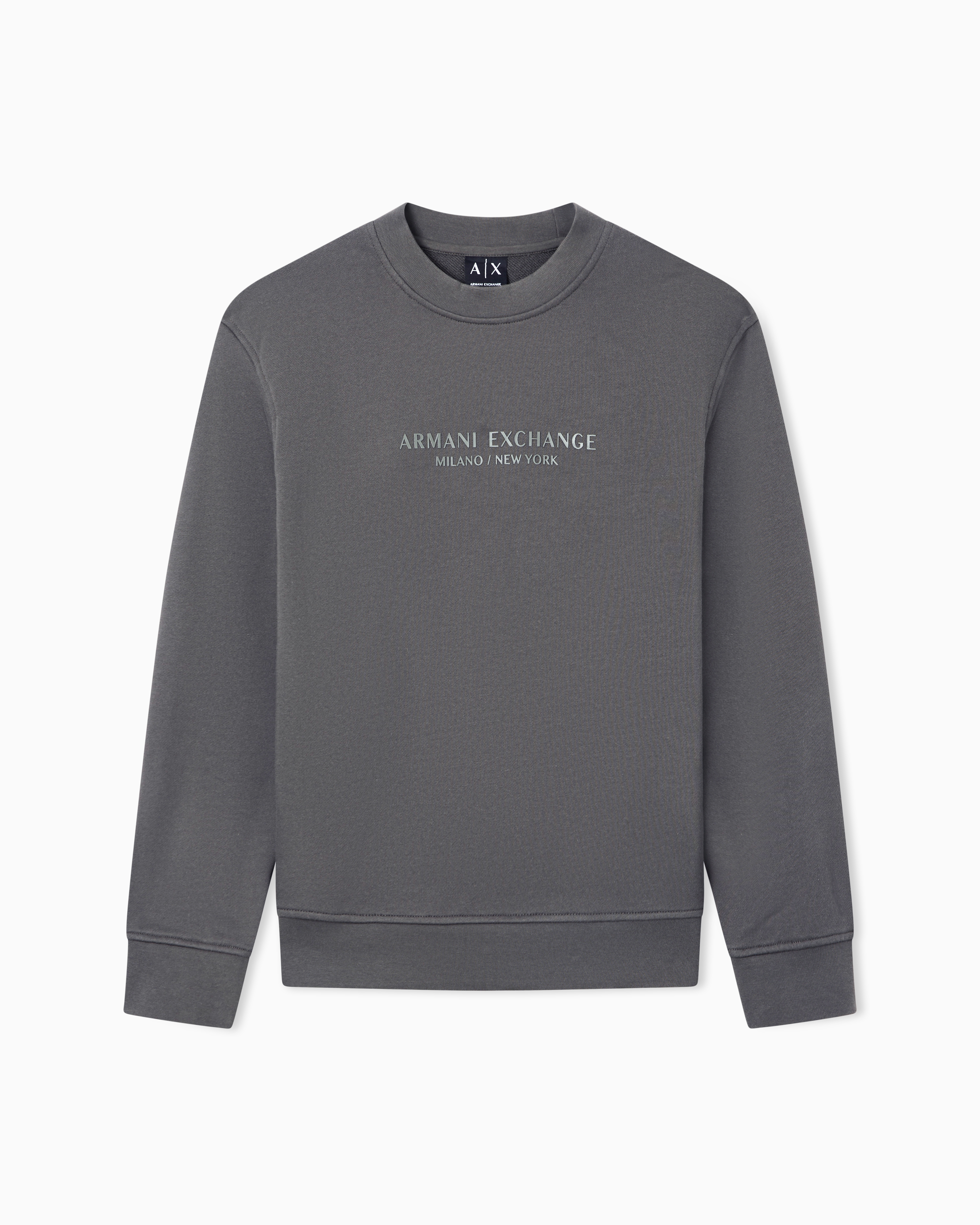 Crewneck sweatshirt with tone logo