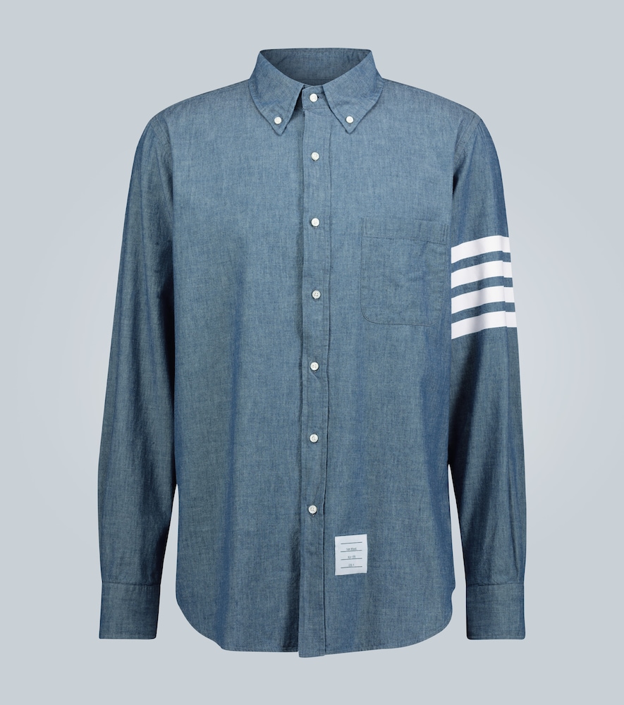 4-Bar chambray shirt
