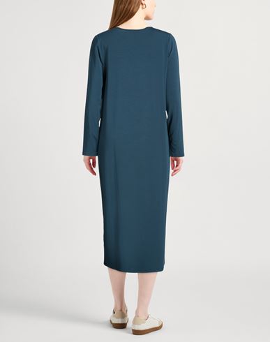 Woman Midi dress Deep teal Size M Tencel, Elastane