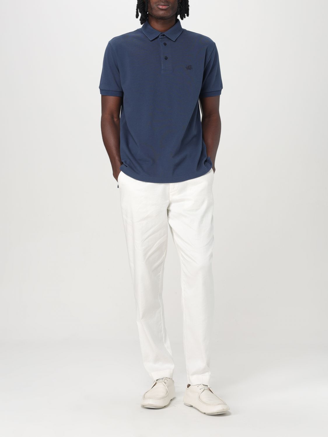 Polo Shirt Men color Blue