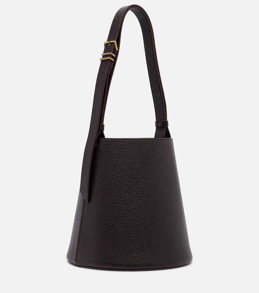 Orbita Small leather bucket bag