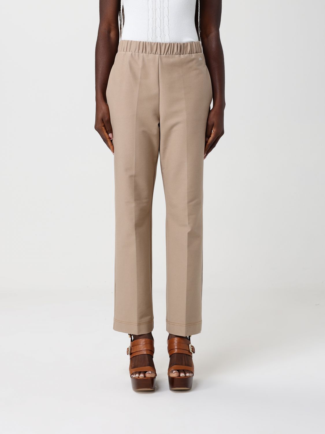 Pants Woman color Beige
