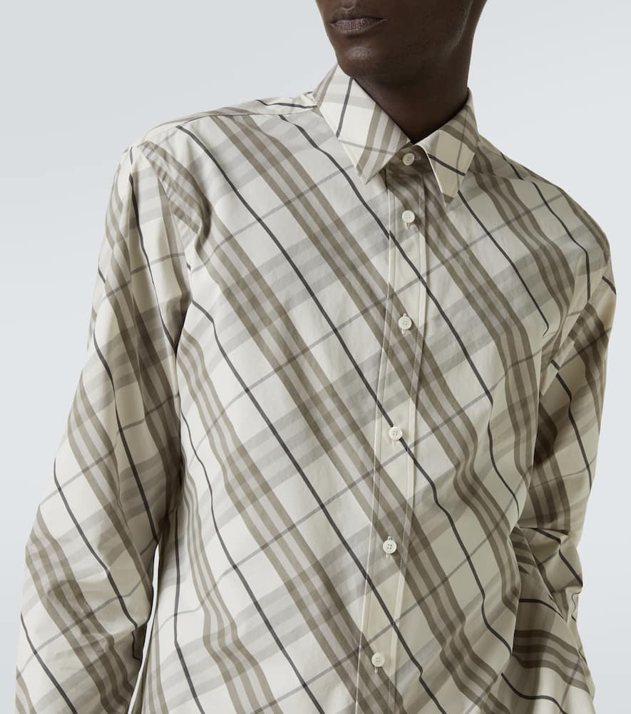 Check cotton overshirt