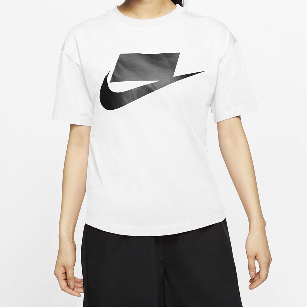 (WMNS) Casual Sports Training Round Neck Short Sleeve White T-Shirt