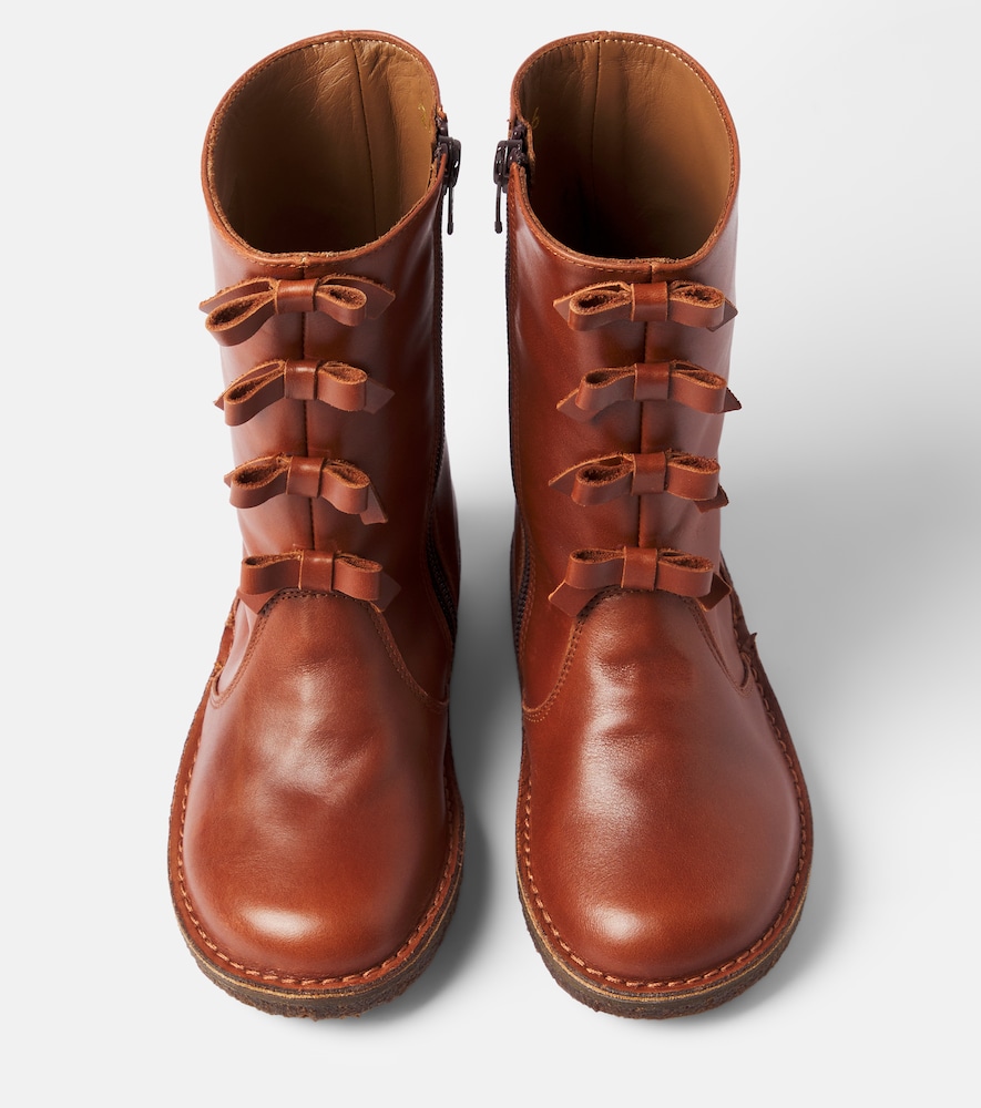 PèPè Pompei bow-detail leather boots