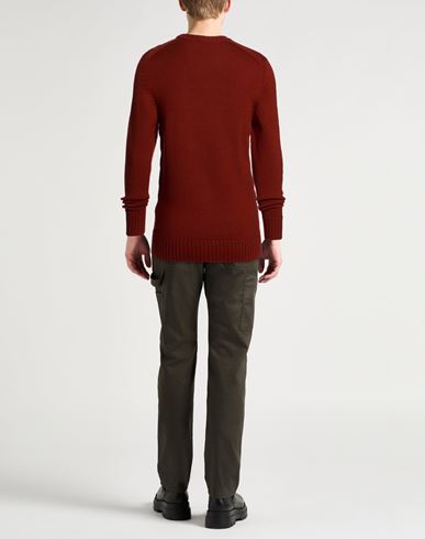 Man Sweater Red Size 36 Merino Wool