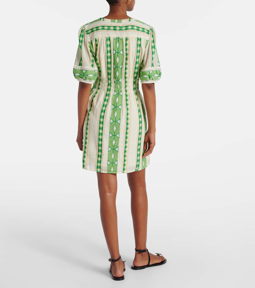 Lucy patterned cotton minidress