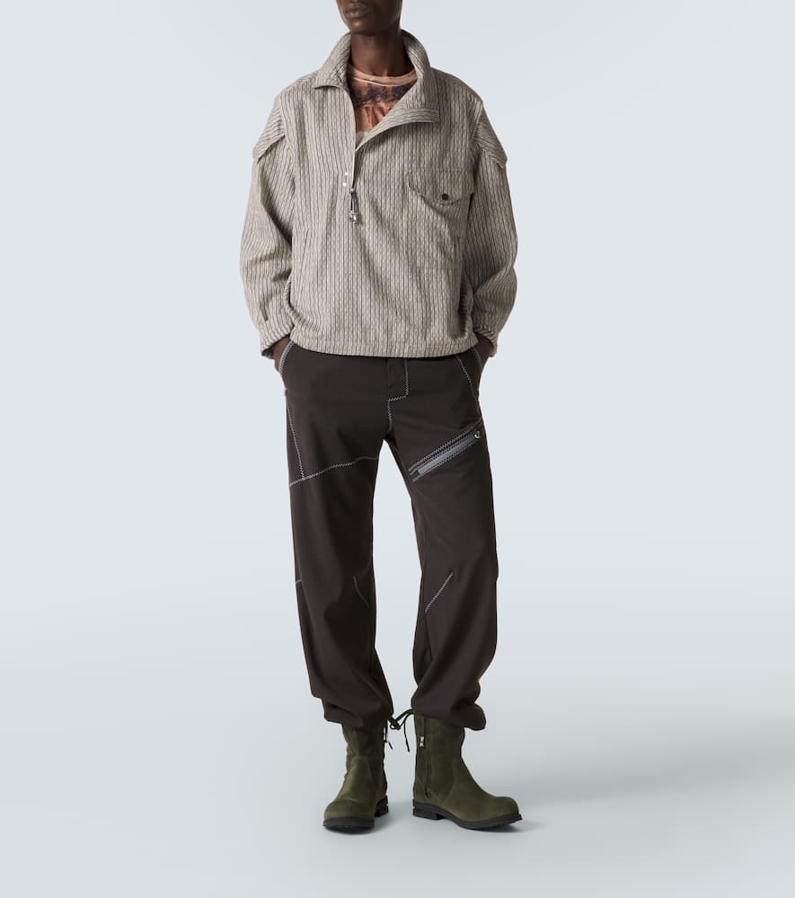 Farkas cotton and linen-blend jacket