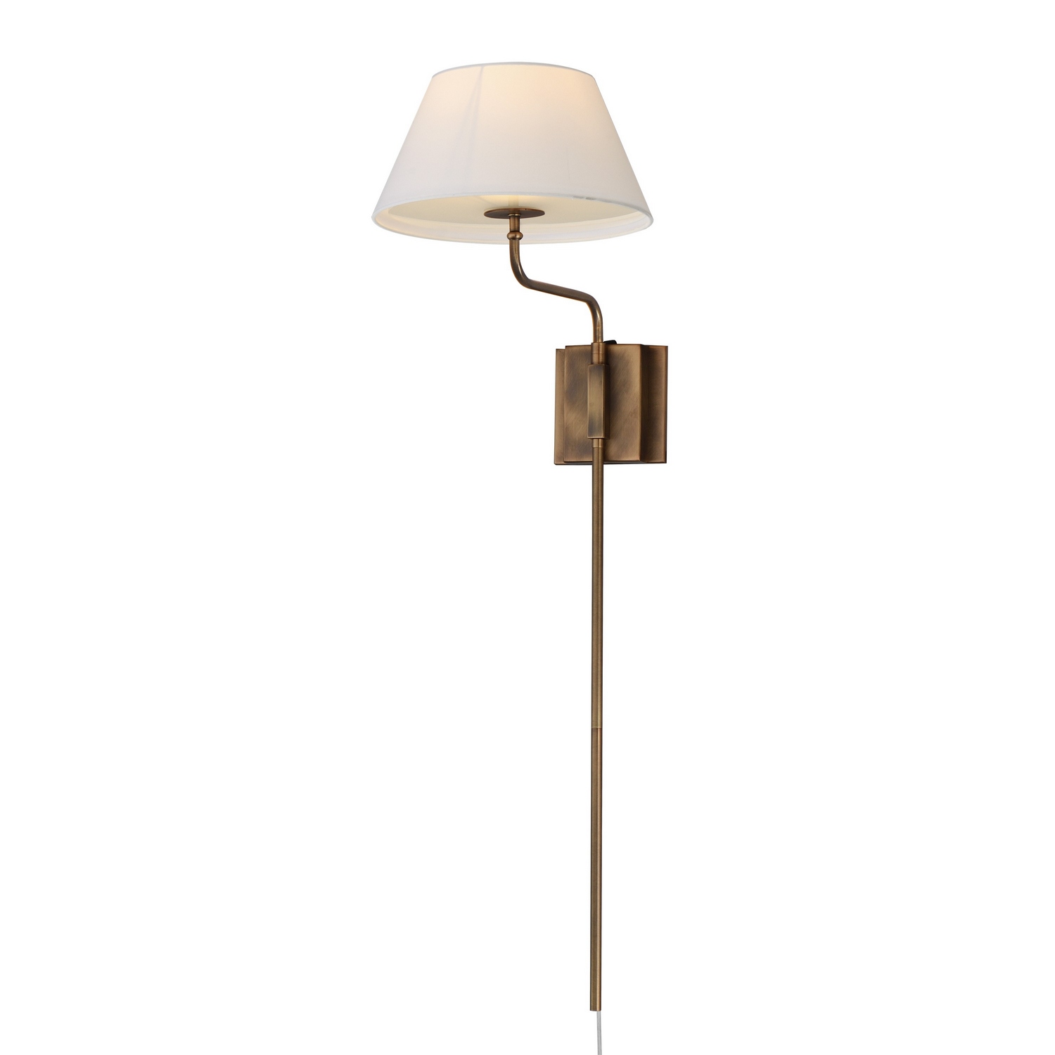 Weathered Brass Wall Sconce from the Dunbridge Collection