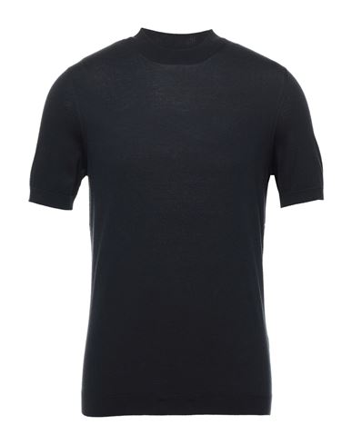 Man Sweater Midnight blue Size 40 Cotton