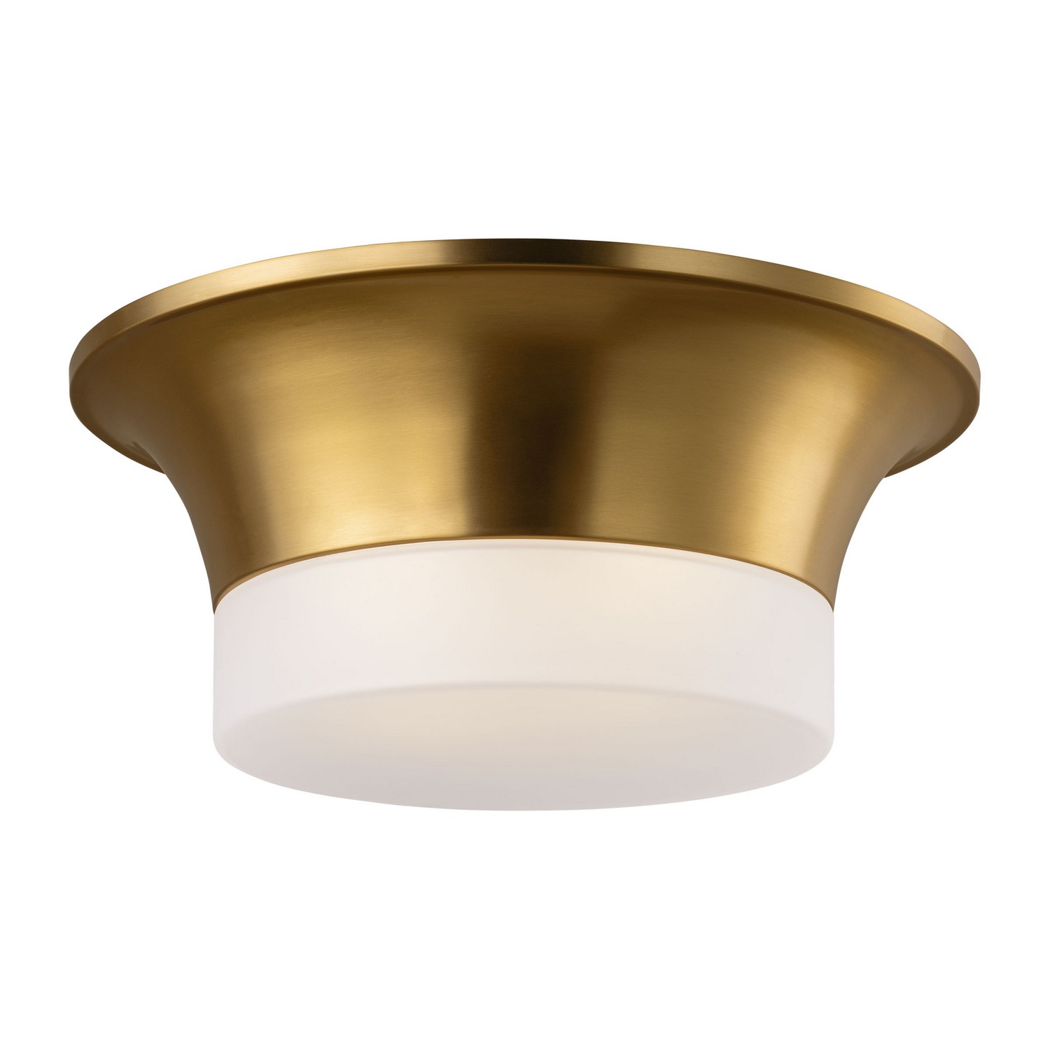Burnished Brass Flush Mount from the Sina Collection