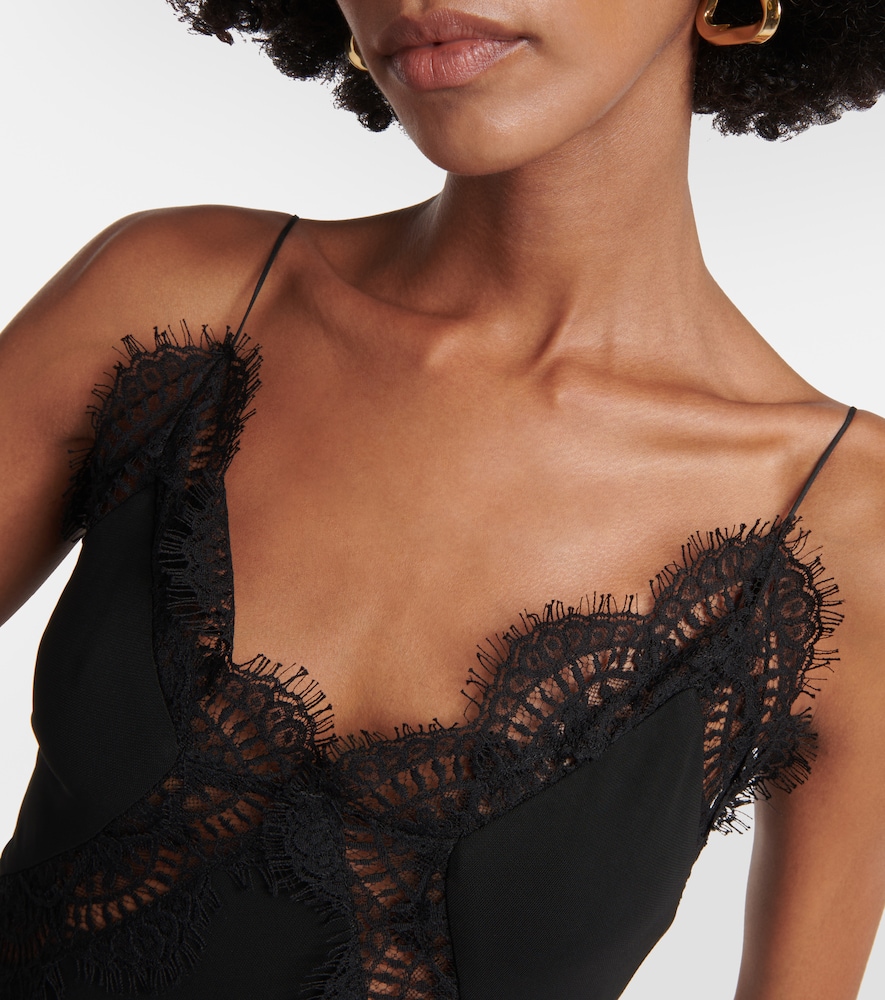 Satin lace gown