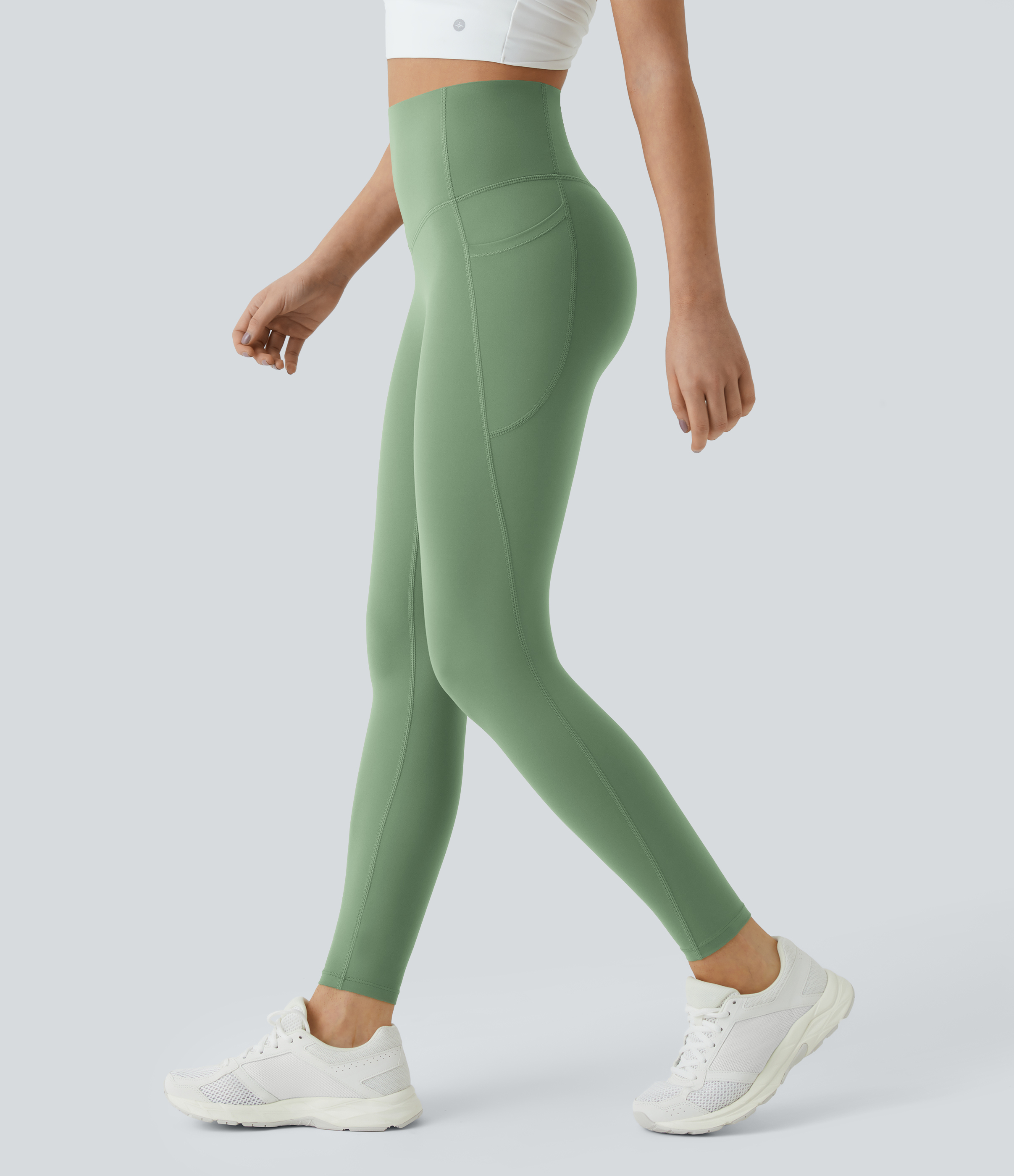 UltraSculpt™ SoCinched High Waisted Tummy Control Pocket Shaping Training Leggings  - Kashmir