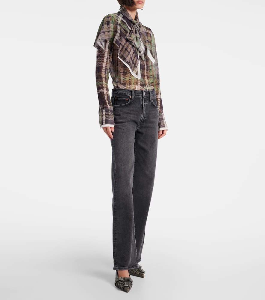 Harper mid-rise straight jeans