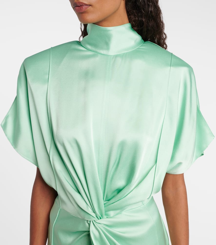 Satin midi dress