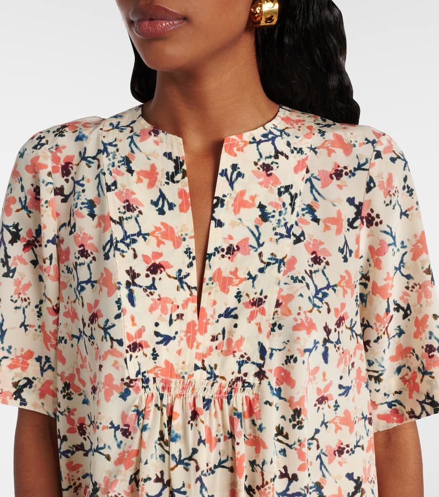 Calla floral silk top