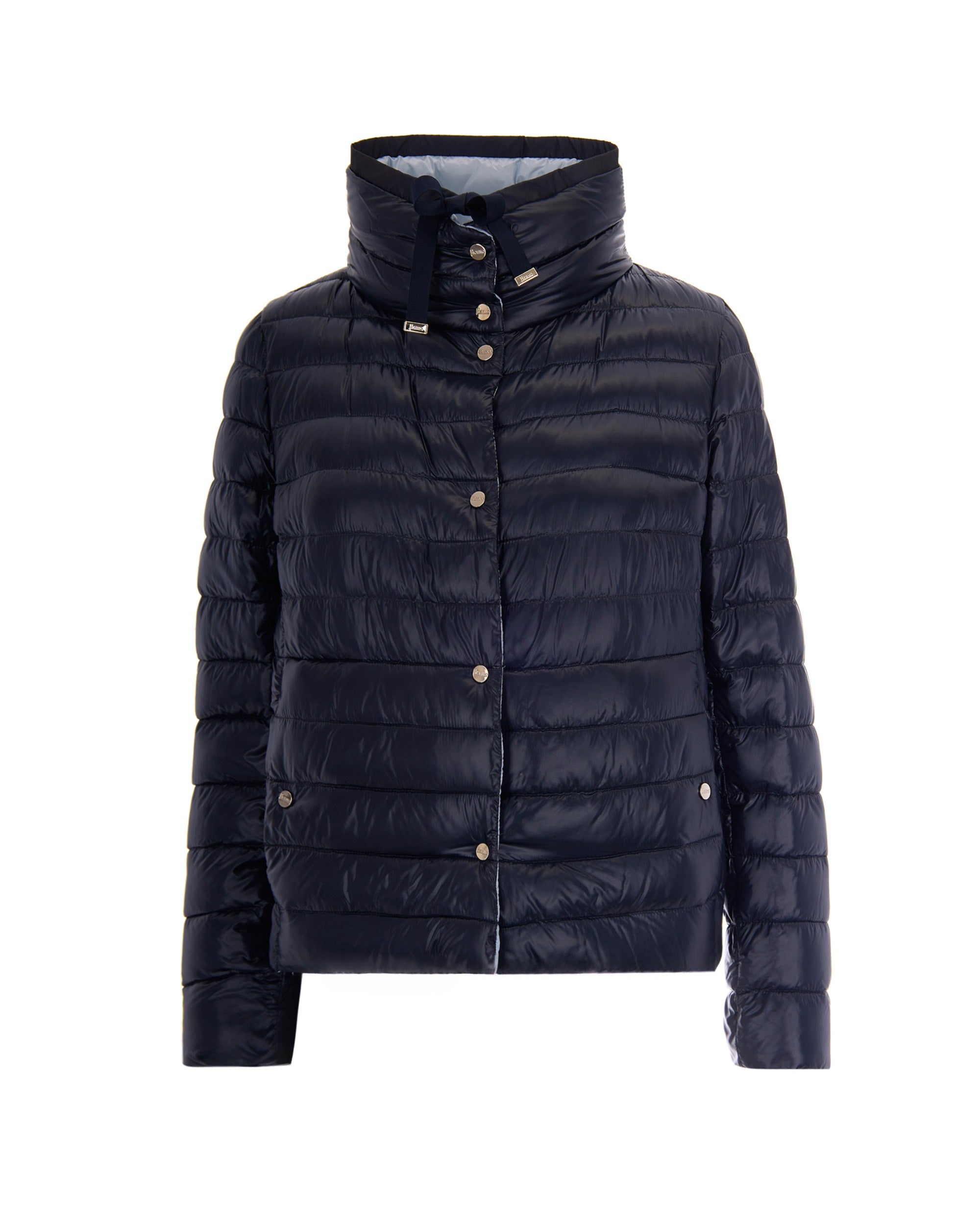 Reversible Ultralight Nylon Down Jacket — Navy