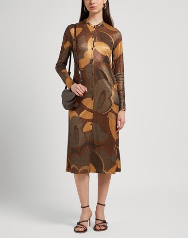 Siyu Woman Midi dress Marigold Size 4 Viscose, Polyamide, Polyester
