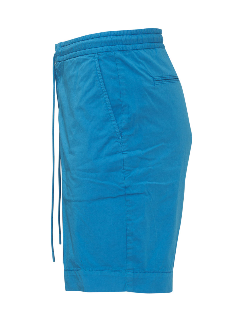 Blue Solid Shorts