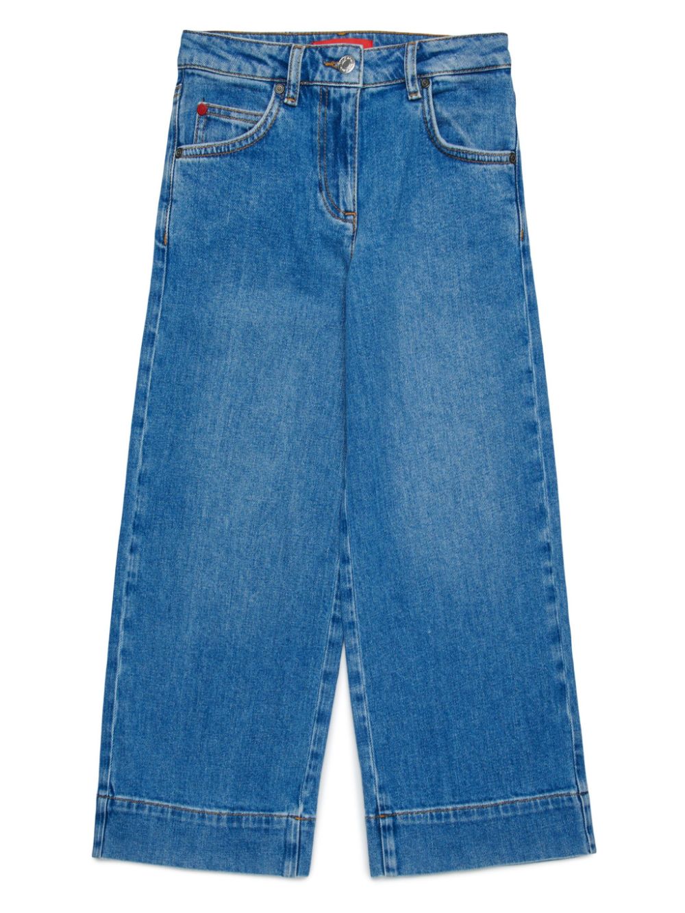 Wide-leg cropped jeans - Blue