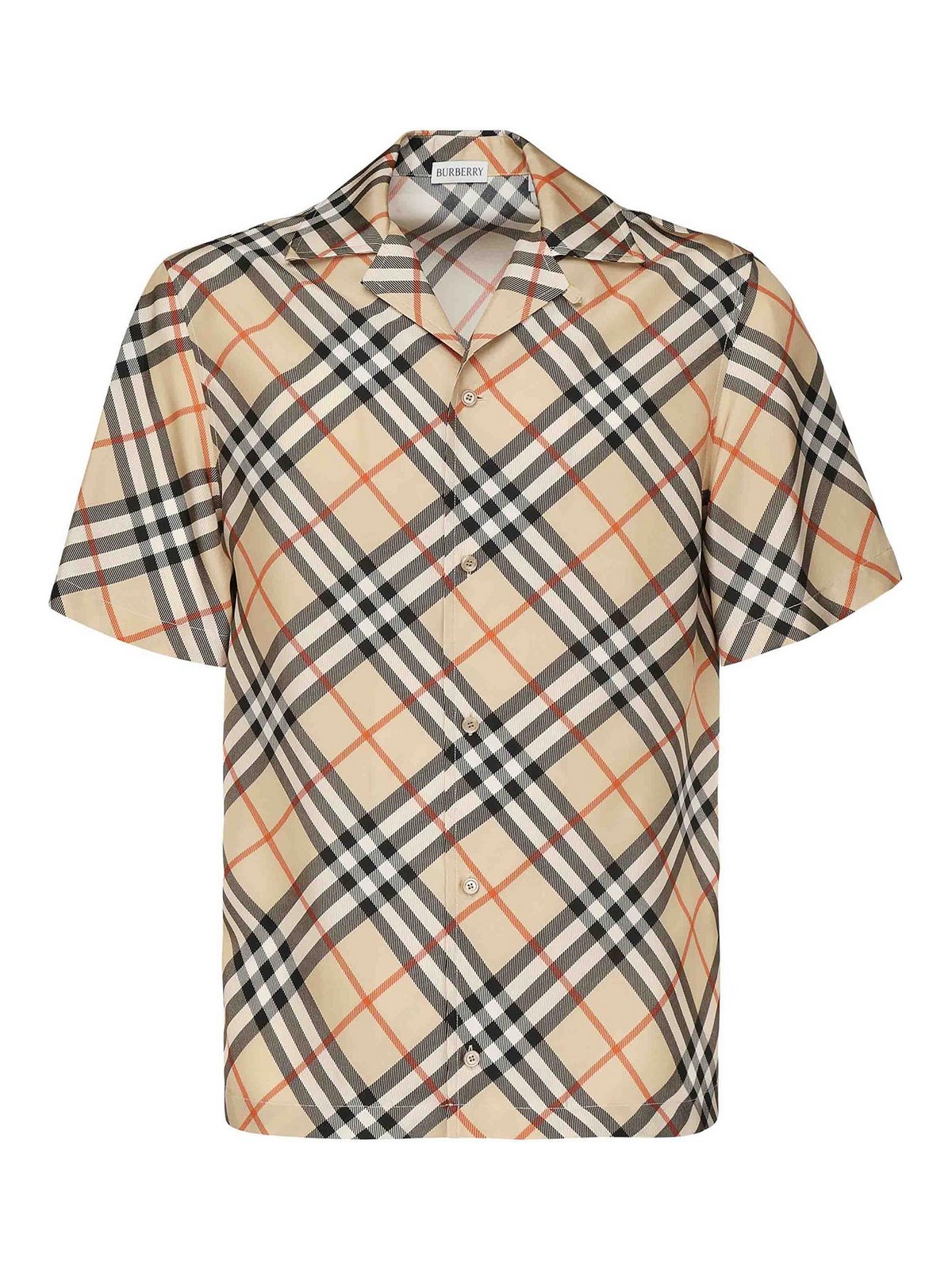 Nova check silk shirt - Neutrals