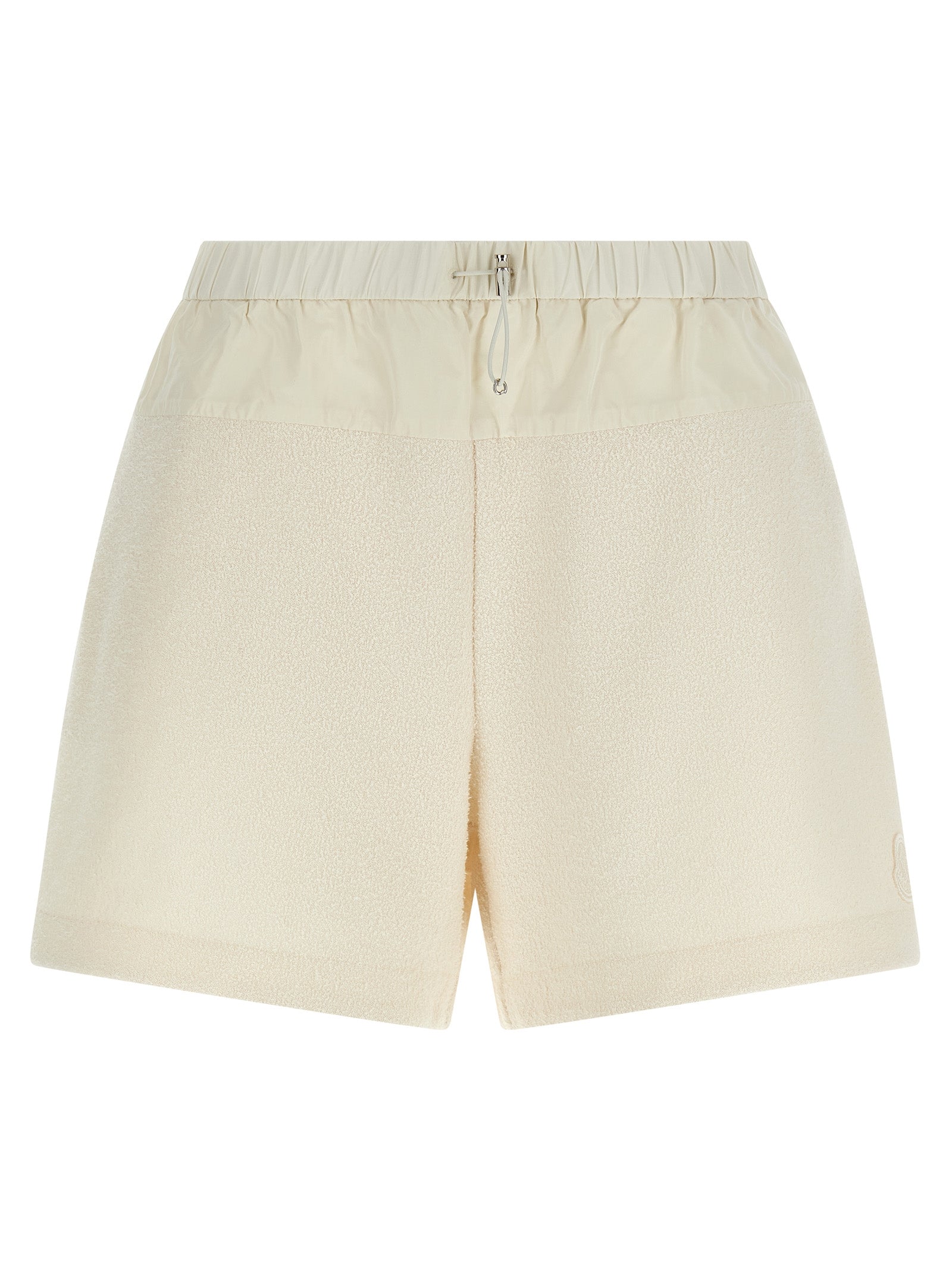 Lightweight Bouclé Bermuda Shorts — White