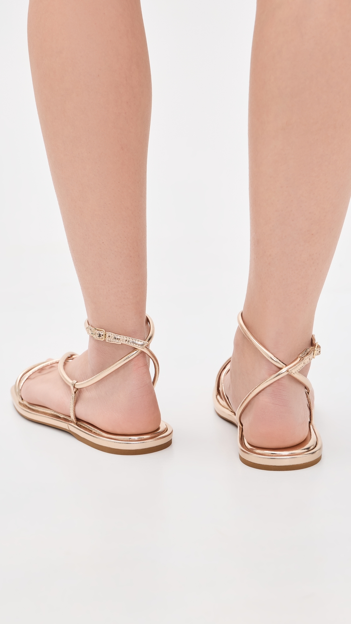 Noor Strappy Sandals Champagne