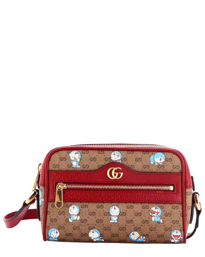 Doraemon Crossbody Bag Printed Mini Gg Coated Mini (Authentic Pre-Loved)
