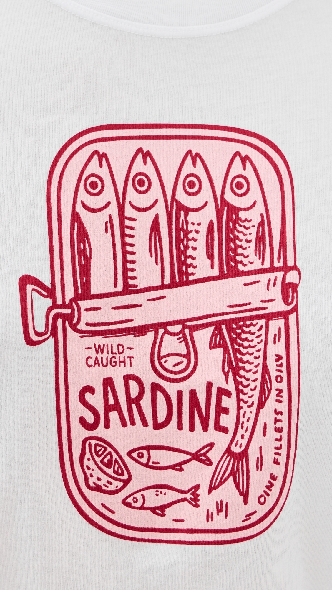 Sardine Summer Femme Crew Tee White
