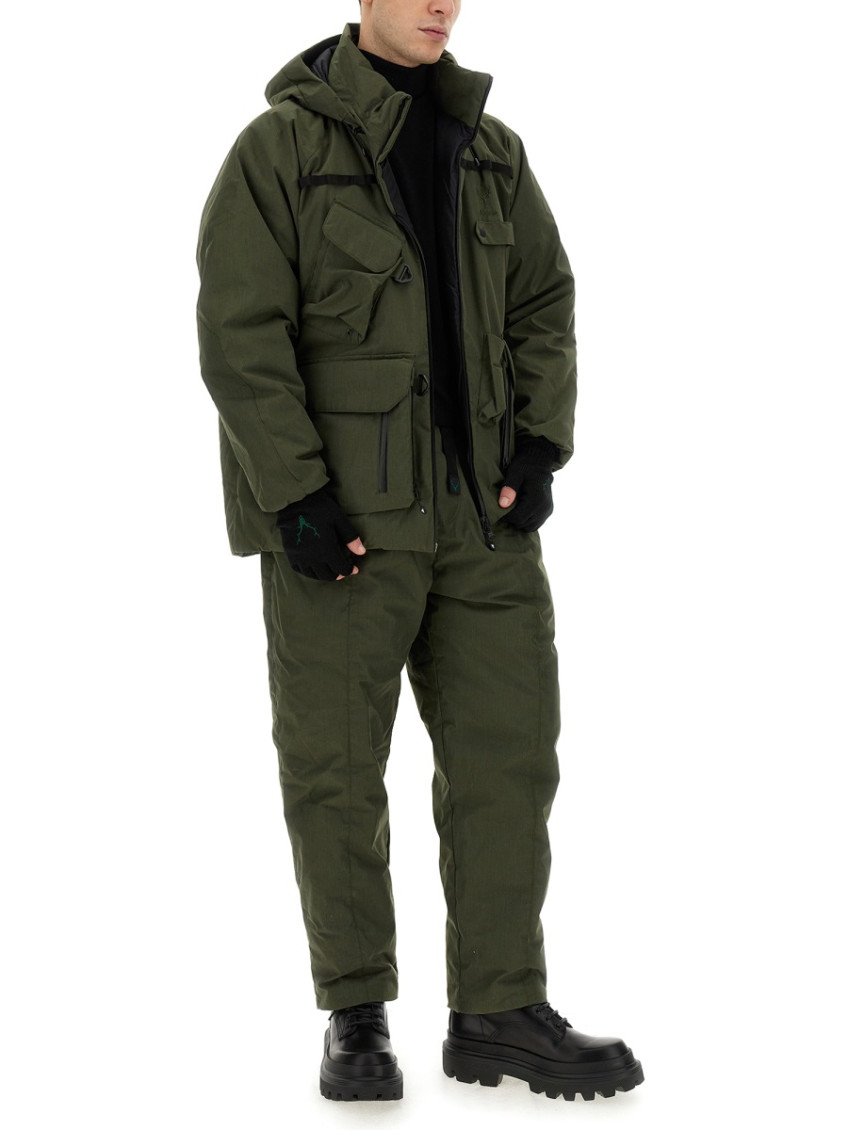 Green Solid Hood Jacket
