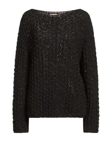 Woman Sweater Black Size 4 Cotton, Polyamide, Polyester