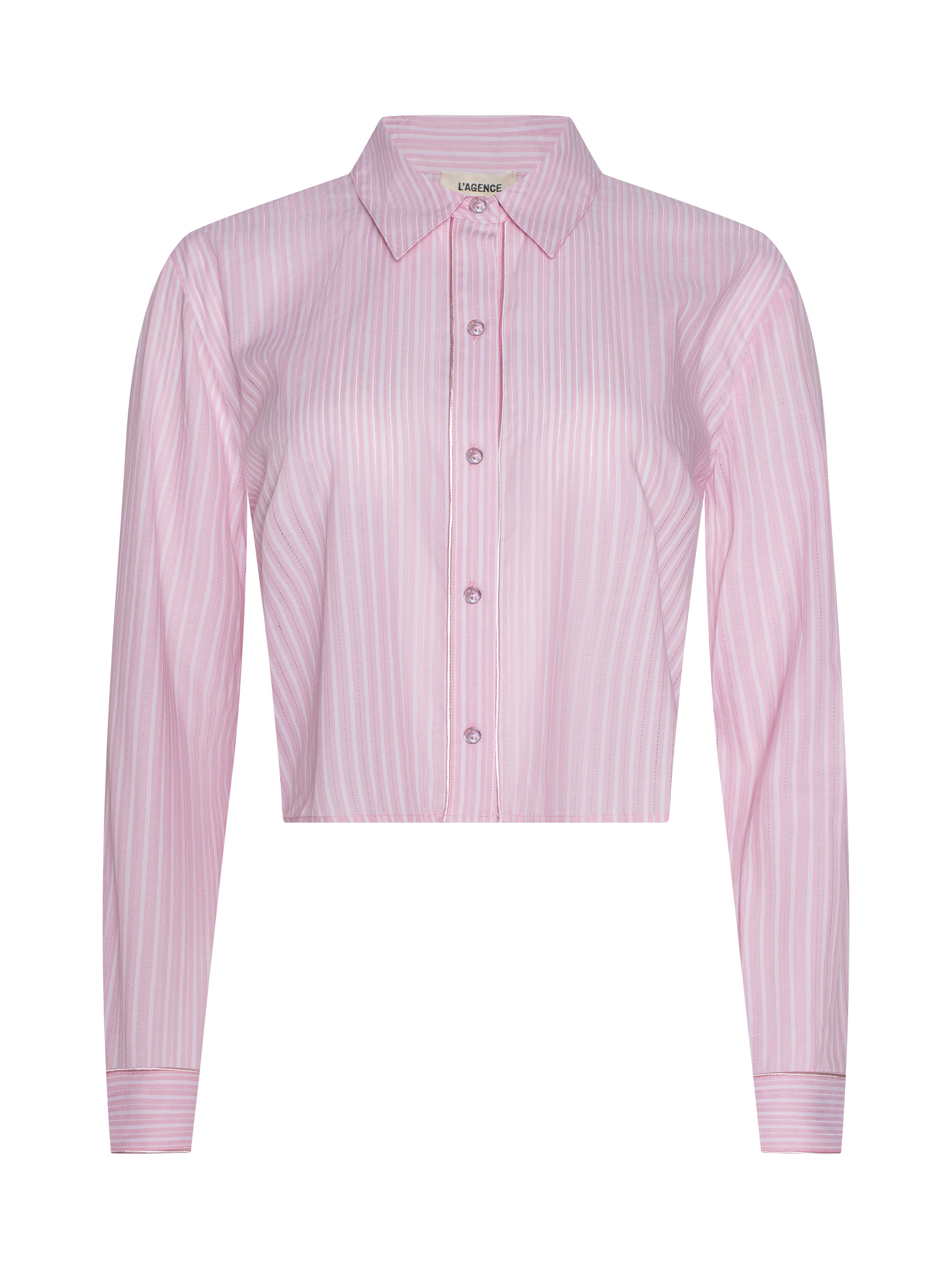 Cosette Shirt In Cameo Pink/ivory Stripe