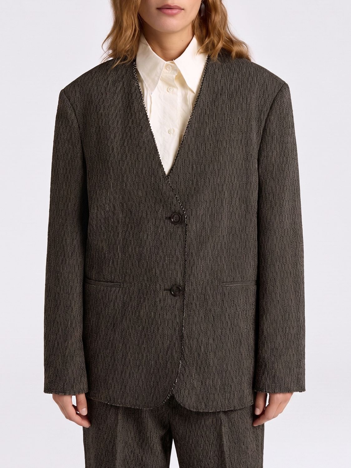 MOMONÌ Jacket Woman color Black