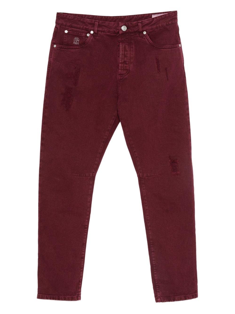 Cotton jeans - Red