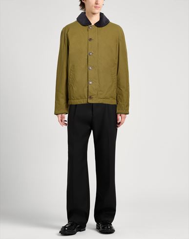 Man Jacket Military green Size S Cotton