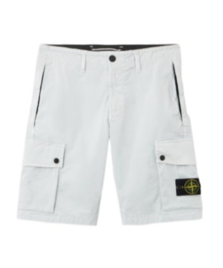 Slim-fit cargo Bermuda shorts with zip pockets